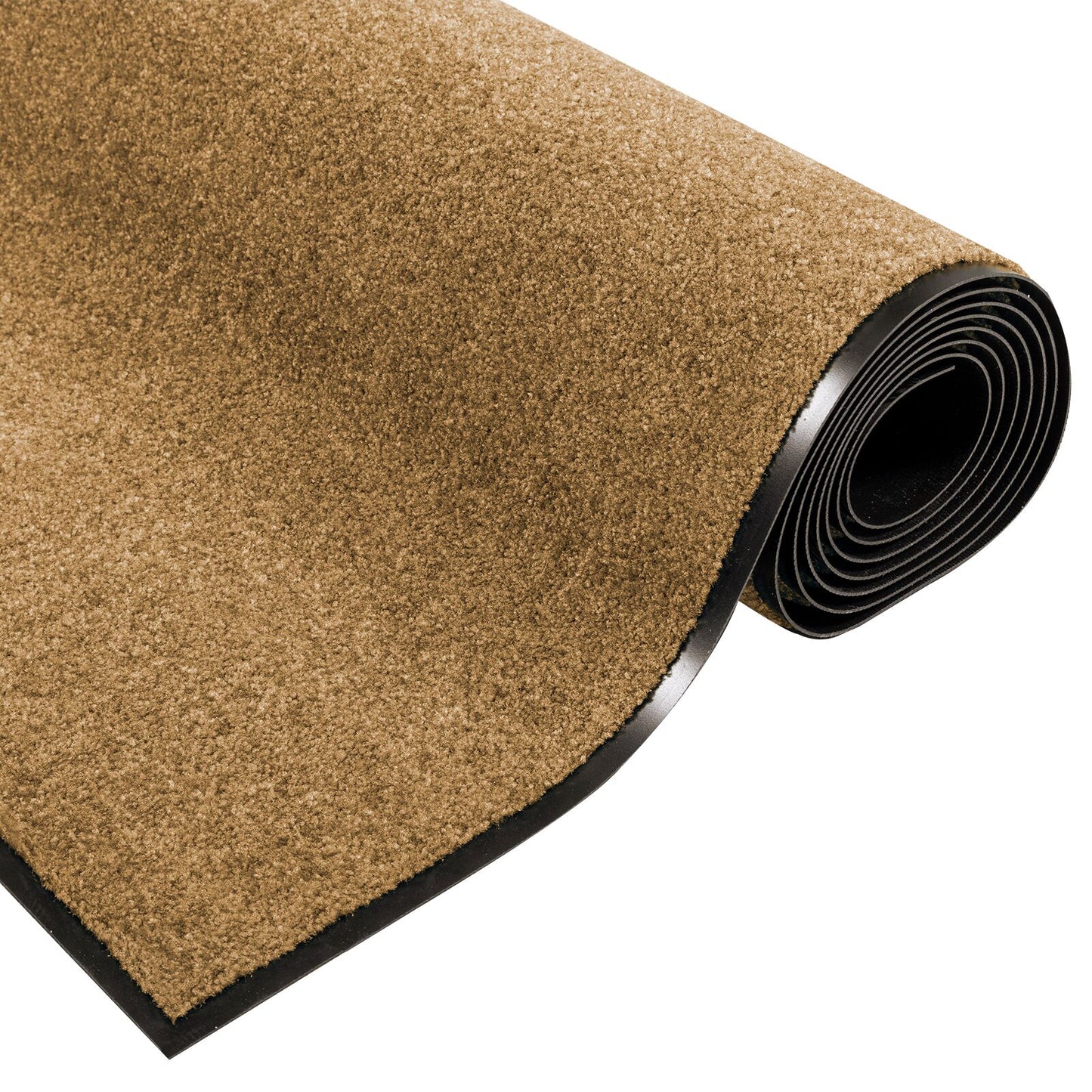 Dørmatte Annet Krem og svart 120 x 300 cm Polyamid og PVC