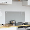 Kjøkken Backsplash Lys Grå 80x40x0,6 cm Herdet Glass