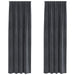 Blendingsgardiner 2 pcs Lysegrå 140 x 245 cm Fløyel