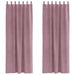 Blendingsgardiner 2 pcs Mørk rosa 140 x 245 cm Fløyel