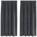 Blendingsgardiner 2 pcs Lysegrå 140 x 175 cm Fløyel