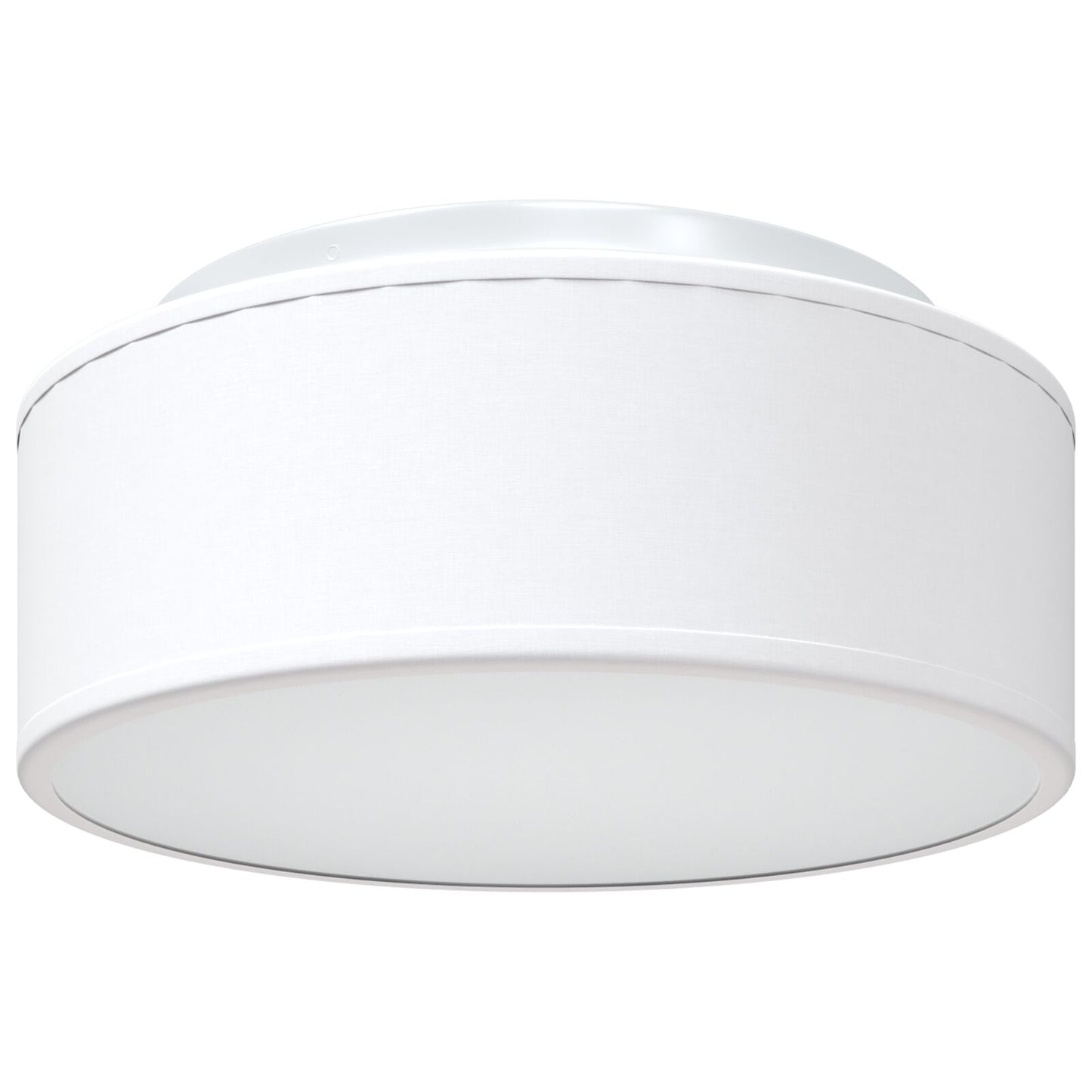 Taklampe med søkelys Hvit 30 x 30 x 13,5 cm stoff