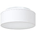 Taklampe med søkelys Hvit 30 x 30 x 13,5 cm stoff