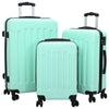 Koffertsett 3 pcs Mintgrønn 50 x 31 x 78 cm ABS-plast, stål