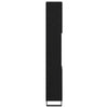 Badromsskap Svart Eik 30x30x190 cm Konstruert Tre