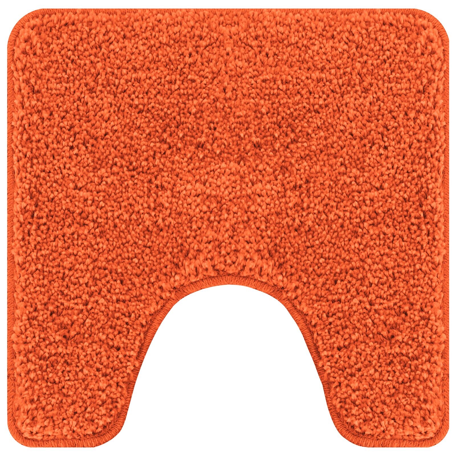 Antisklimatte med Toalettutskjæring Oransje 50 x 50 cm PP