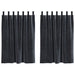 Blendingsgardiner 2 pcs Mørkegrå 140 x 140 cm Fløyel
