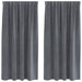 Blendingsgardiner 2 pcs Lysegrå 140 x 175 cm Fløyel