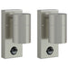 Utevegglampe 2 pcs sølv 6,5 x 10,5 x 16 cm