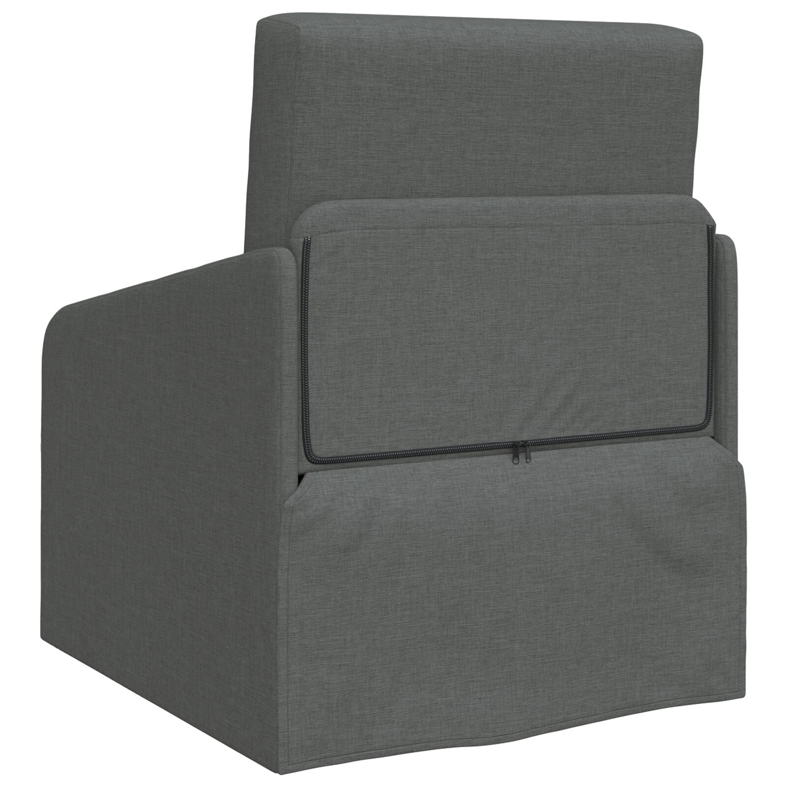 Sofa Seng 2-i-1 Mørkegrå 65x80x83 cm Stoff