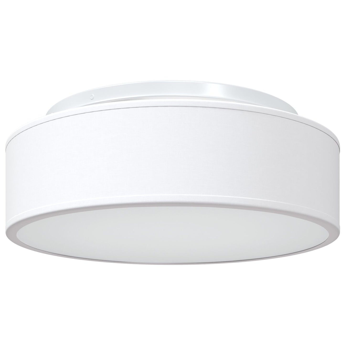 Taklampe med søkelys Hvit 38 x 38 x 13,5 cm stoff