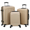 Koffertsett 3 pcs champagne 50 x 31 x 78 cm ABS-plast, stål
