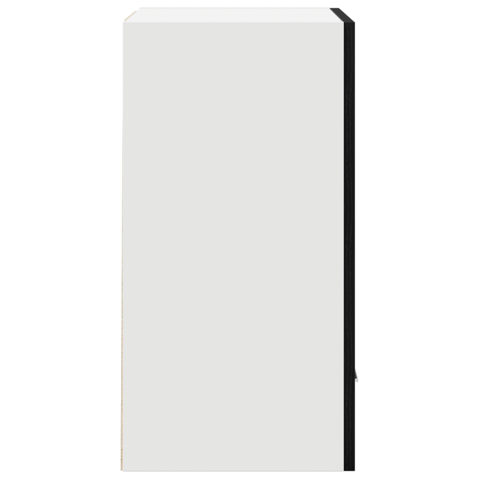 Hengende skap 2 pcs Svart eik 100 x 31 x 60 cm Konstruert tre