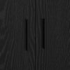 Garderobeskap Svart 118x41x40 cm Laget av tre