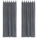 Blendingsgardiner 2 pcs Lysegrå 140 x 225 cm Fløyel