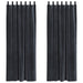 Blendingsgardiner 2 pcs Mørkegrå 140 x 260 cm Fløyel