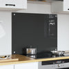 Kjøkken Backsplash i Mørk Grå - 80x60x0.6 cm Herdet Glass