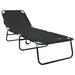 Sammenleggbar solstol Svart 188 x 57 x 86,5 cm Polyester