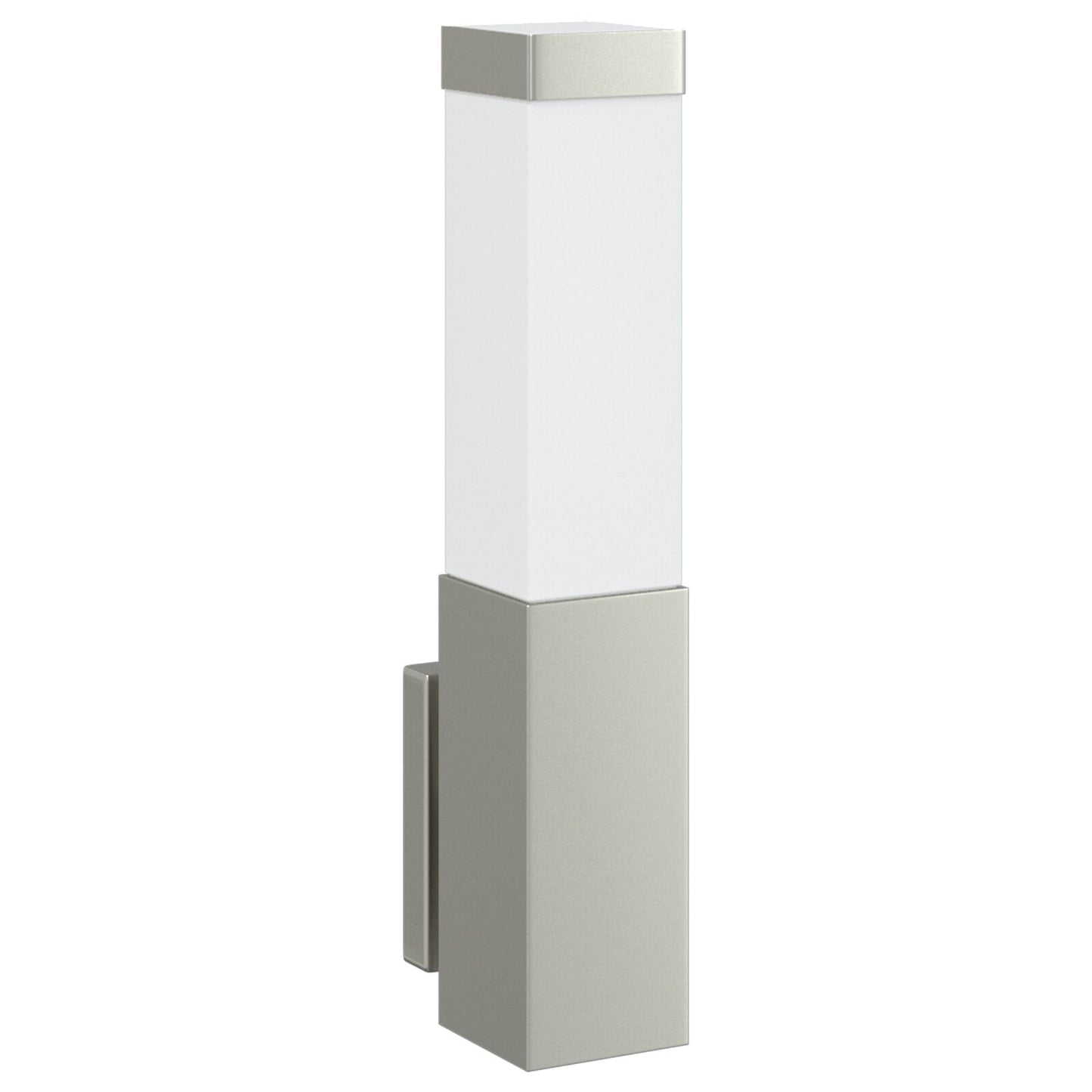 Utevegglampe sølv 10,5 x 6 x 33 cm Rustfritt stål og plast
