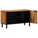 TV-skap med hylle med dør Brun 80 x 33 x 46 cm Massiv mango tre