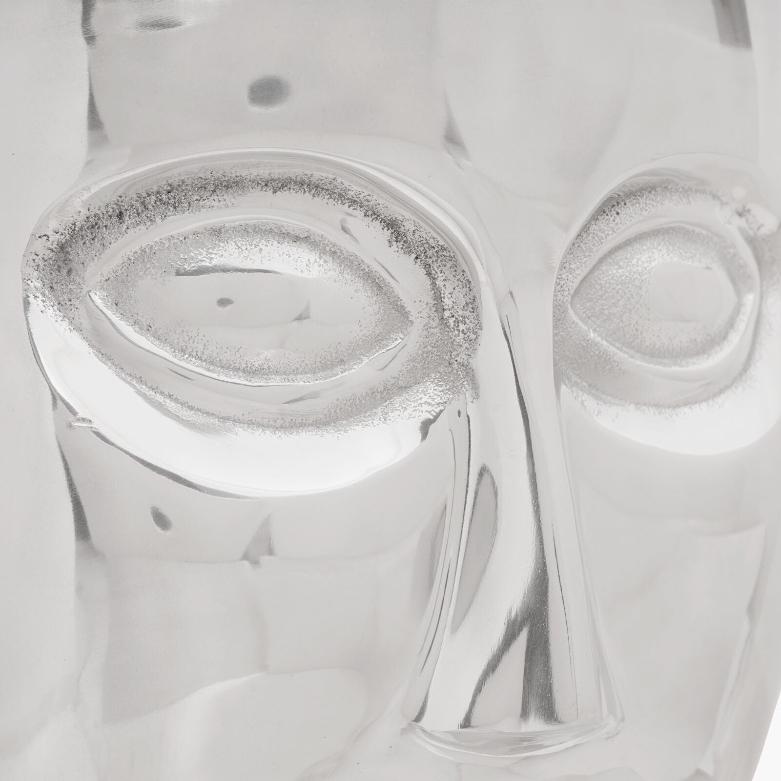 Face Krakk Sølv 33x33x45 cm Aluminium