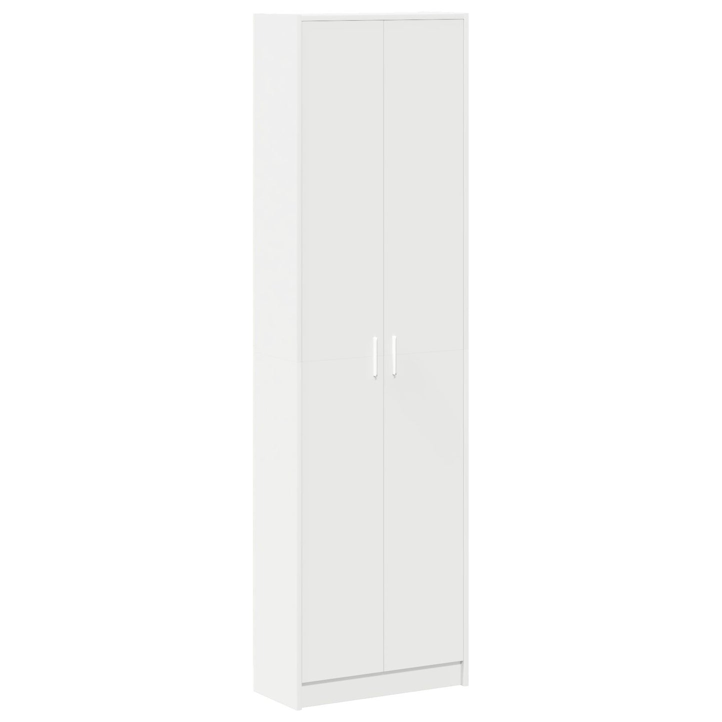 Garderobeskap med hylle Hvit 55 x 25 x 189 cm Konstruert tre