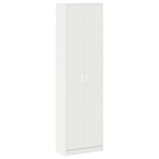 Garderobeskap med hylle Hvit 55 x 25 x 189 cm Konstruert tre