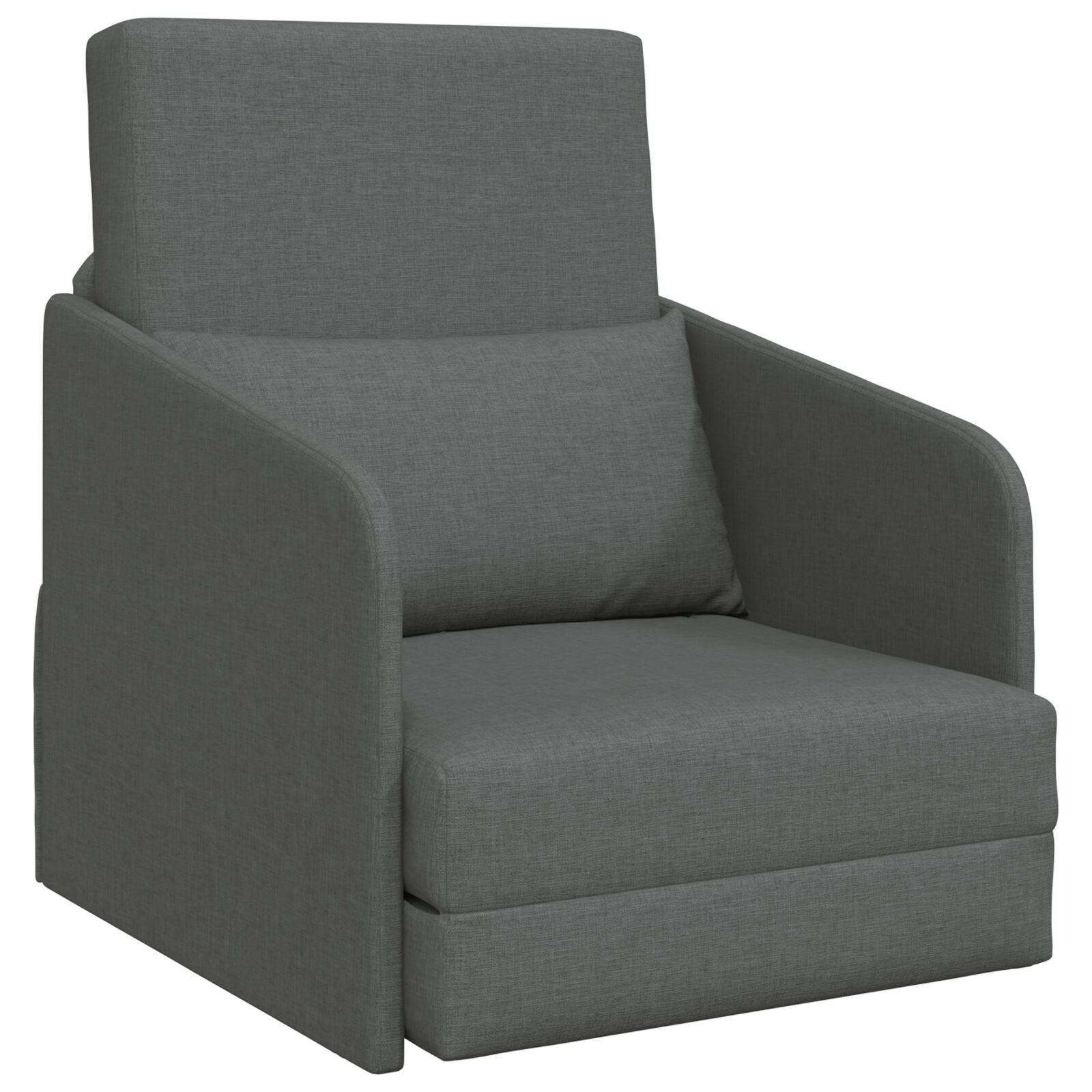 Sofa Seng 2-i-1 Mørkegrå 65x80x83 cm Stoff