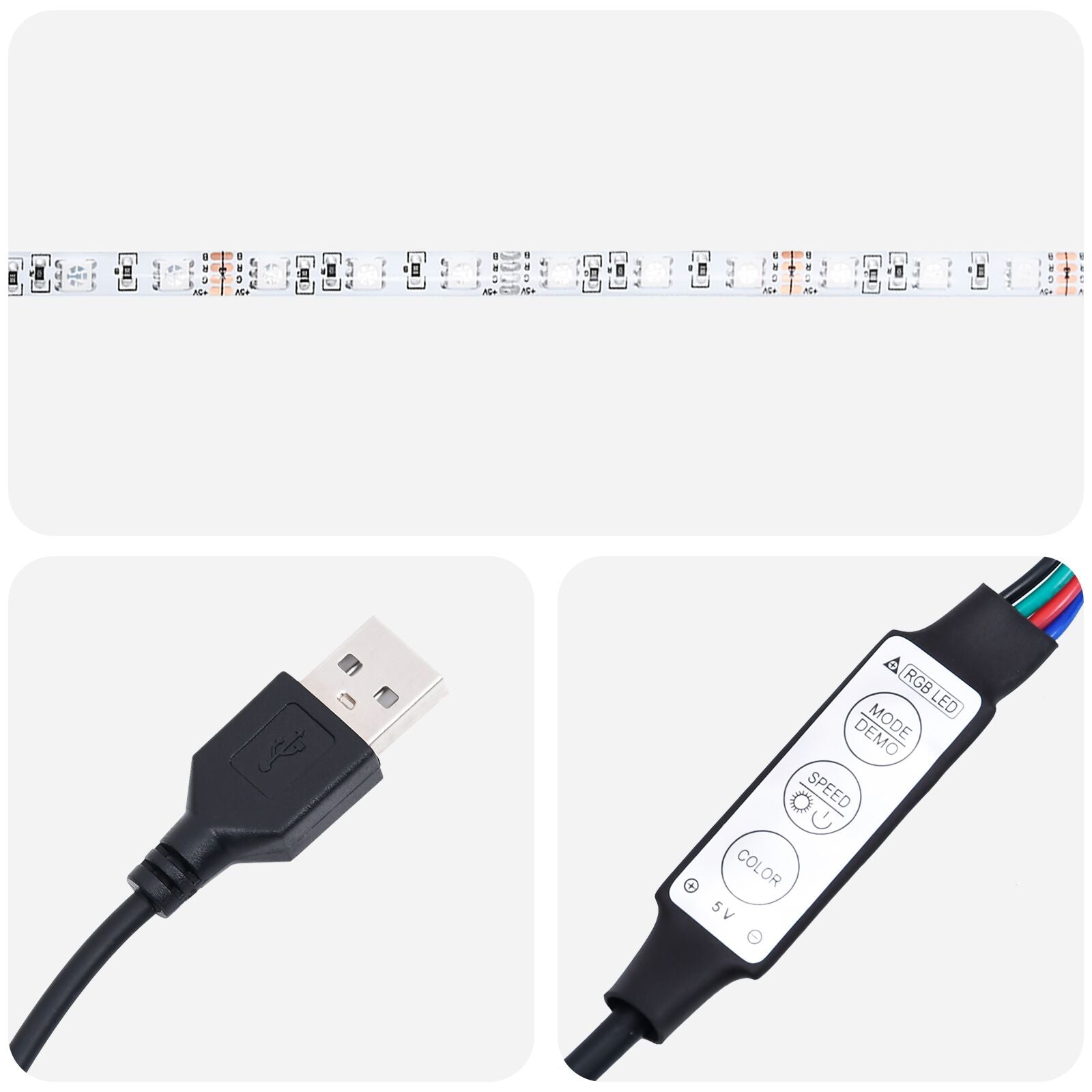 Sengramme med LED-lamper Svart Eik 90x200 cm Laget av ingenert tre