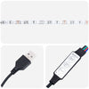 Sengramme med LED-lamper Svart Eik 90x200 cm Laget av ingenert tre