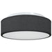 Taklampe med søkelys Svart 38 x 38 x 13,5 cm stoff