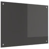 Kjøkken Backsplash i Mørk Grå - 80x60x0.6 cm Herdet Glass