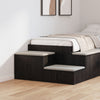 Garderobeskap Svart 118x41x40 cm Laget av tre