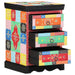 Skuffeskap Flerfarget 40 x 40 x 60 cm Massiv mango tre
