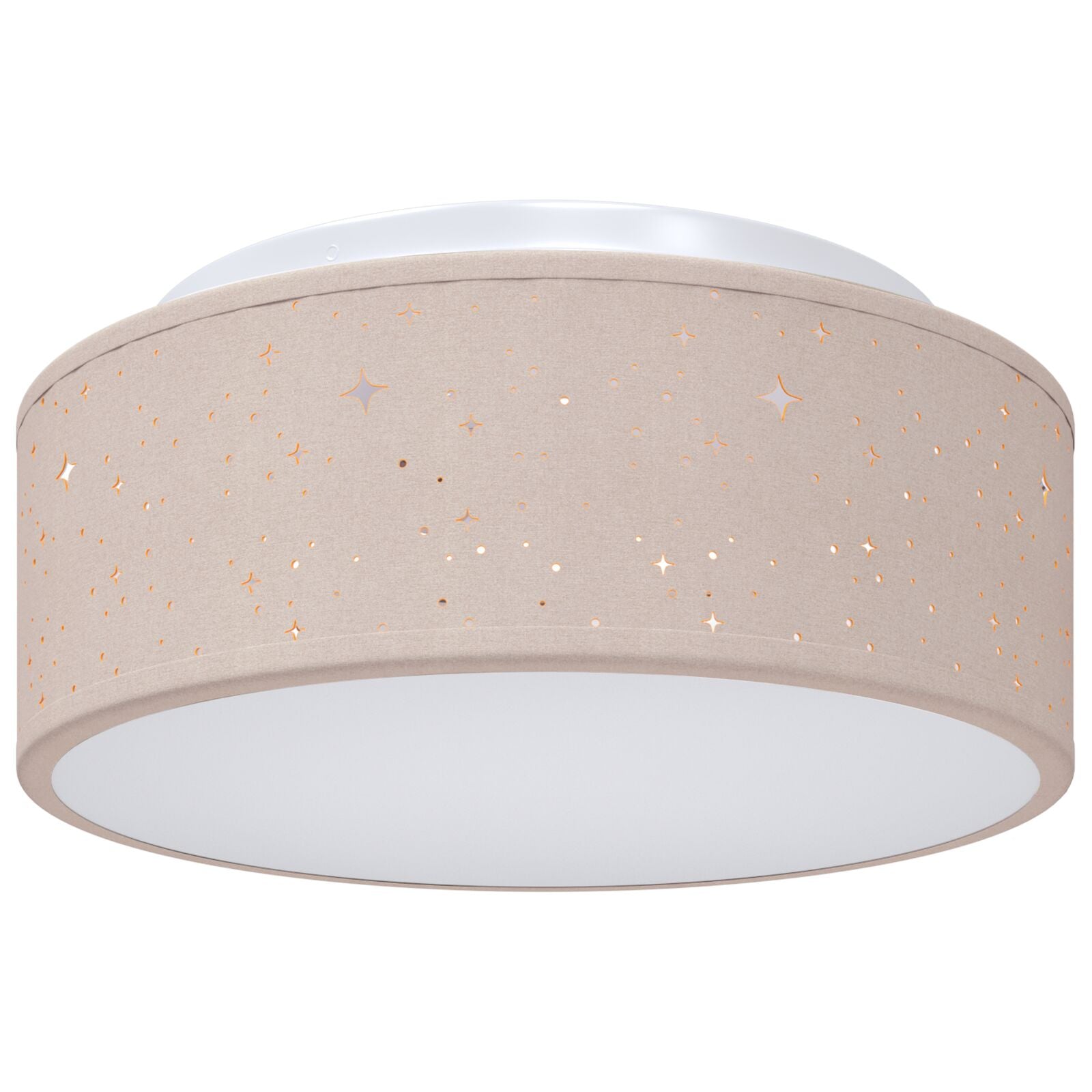 Taklampe Gråbrun 30 x 13.5 cm stoff