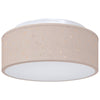 Taklampe Gråbrun 30 x 13.5 cm stoff