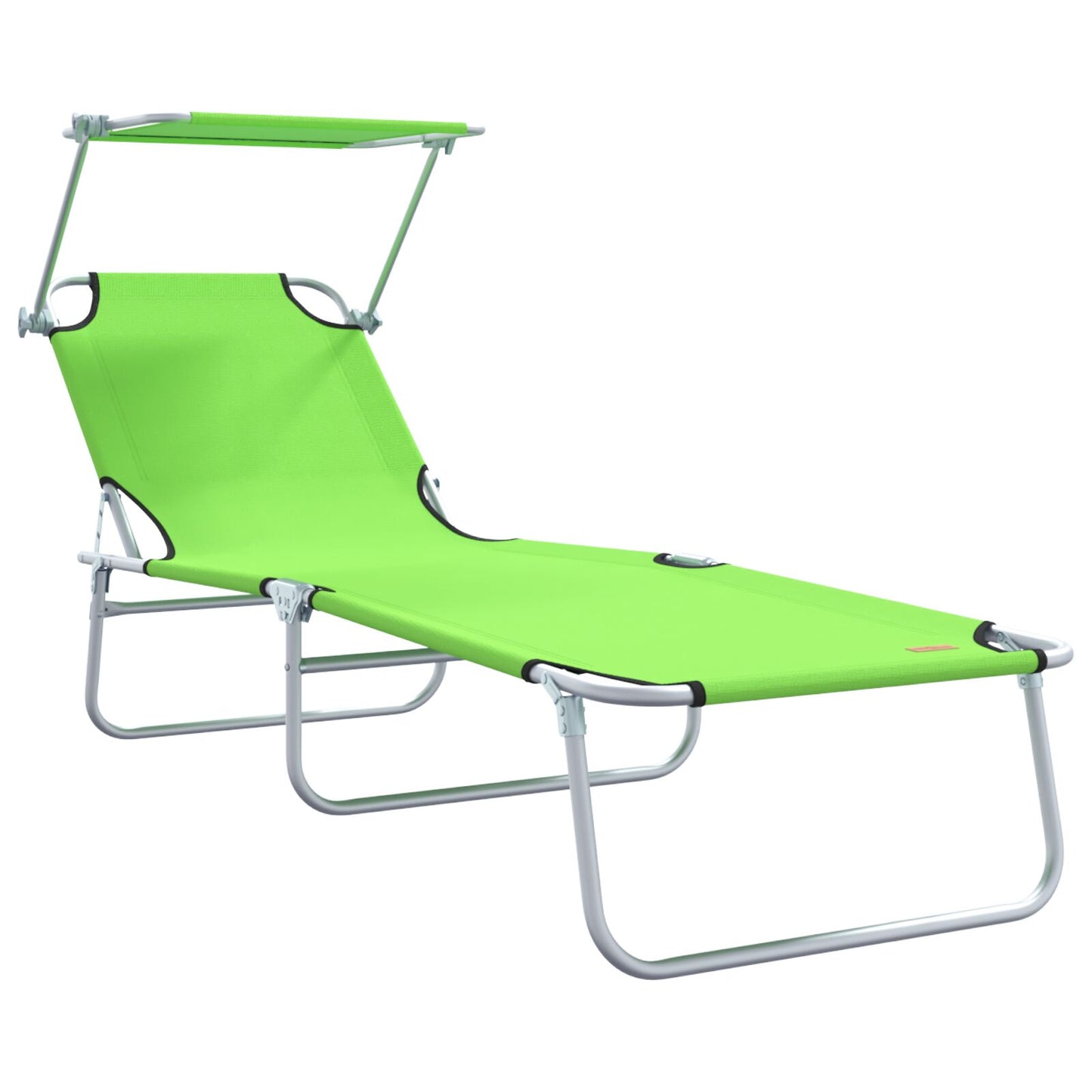 Solstol 2 pcs grønn 58 x 188 x 77cm Polyester