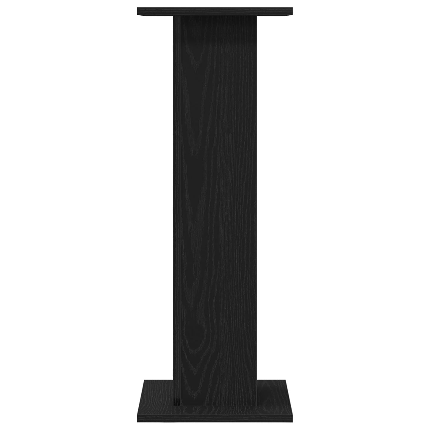 Planteholder 2 pcs Svart Eik 30 x 30 x 80 cm Konstruert tre