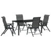 Hage Spisegruppe 5 pcs Grå Poly rattan