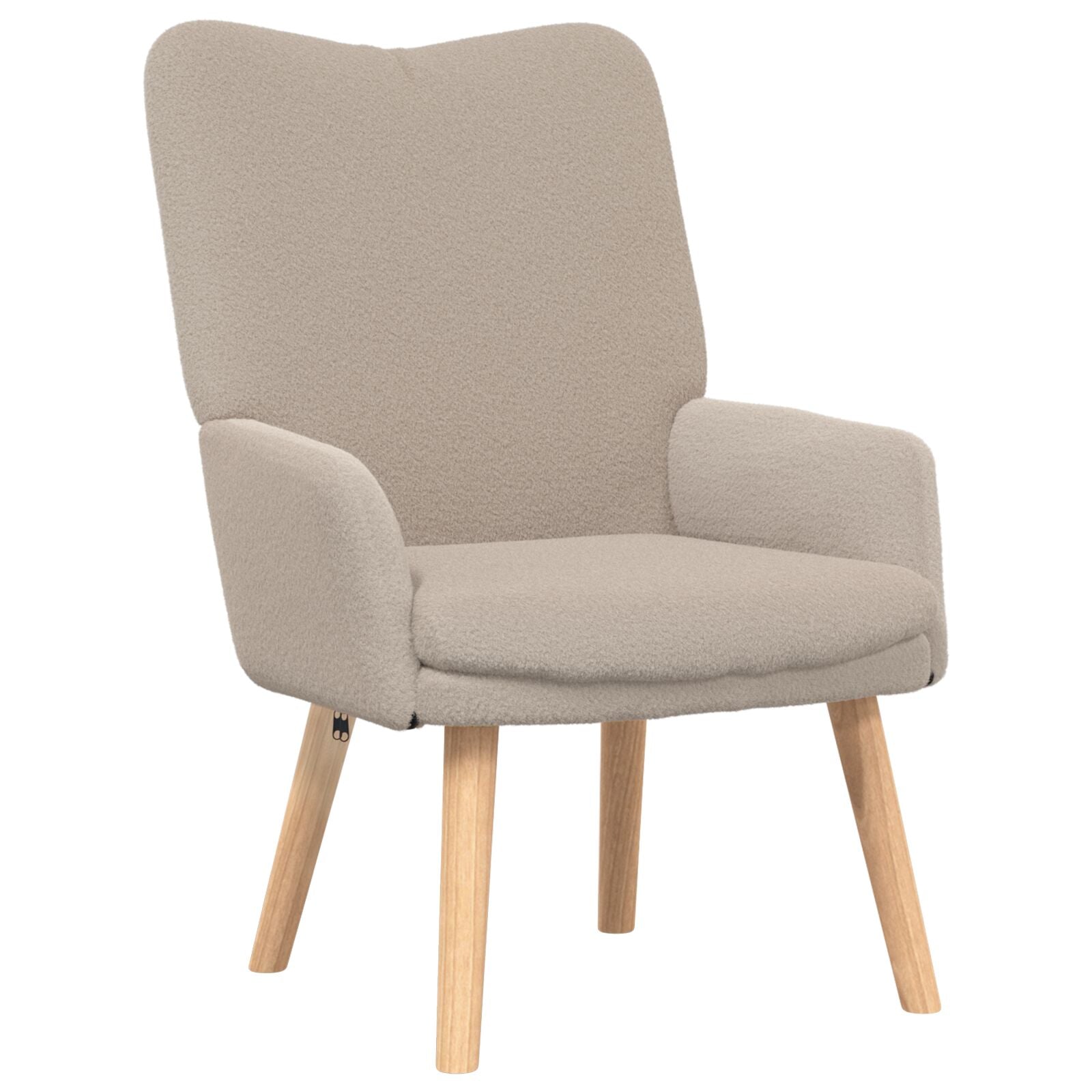 Avslappende stol Lysegrå 63 x 67 x 94 cm stoff