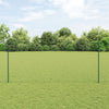 Gjerdepæler 11 stk U-kanal Grønn 140 cm Stål, vidaXL Sekskantet gjerde Grønn 1.4x100 m Stål
