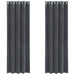 Blendingsgardiner 2 pcs Lysegrå 140 x 225 cm Fløyel