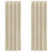 Blendingsgardiner 2 pcs Krem 140 x 245 cm Fløyel