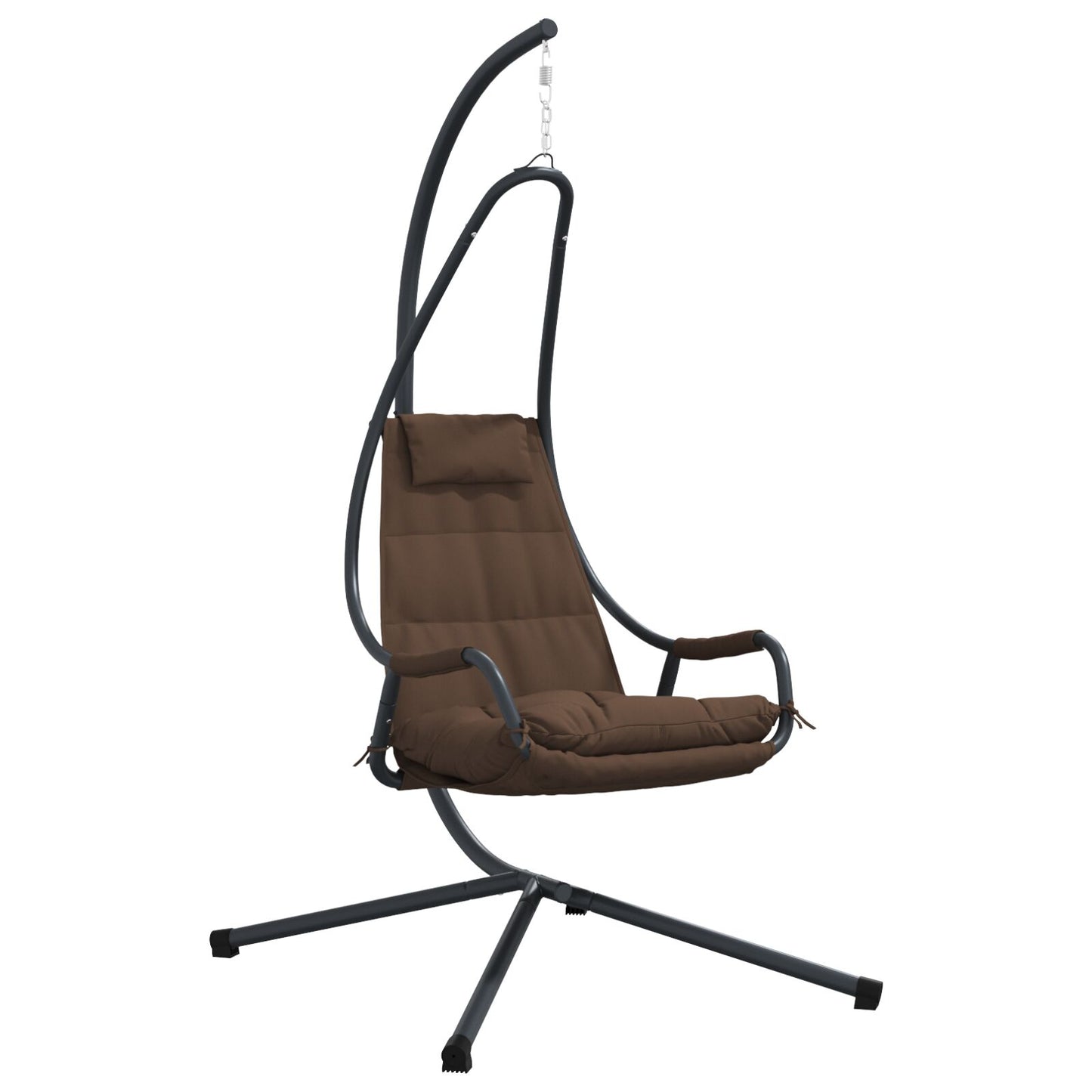 Hengende eggeformet stol Kaffe 94 x 107 x 196,5 cm Stål