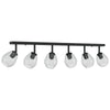 Takspot Svart 110.5 x 13 x 26 cm Glass og metall