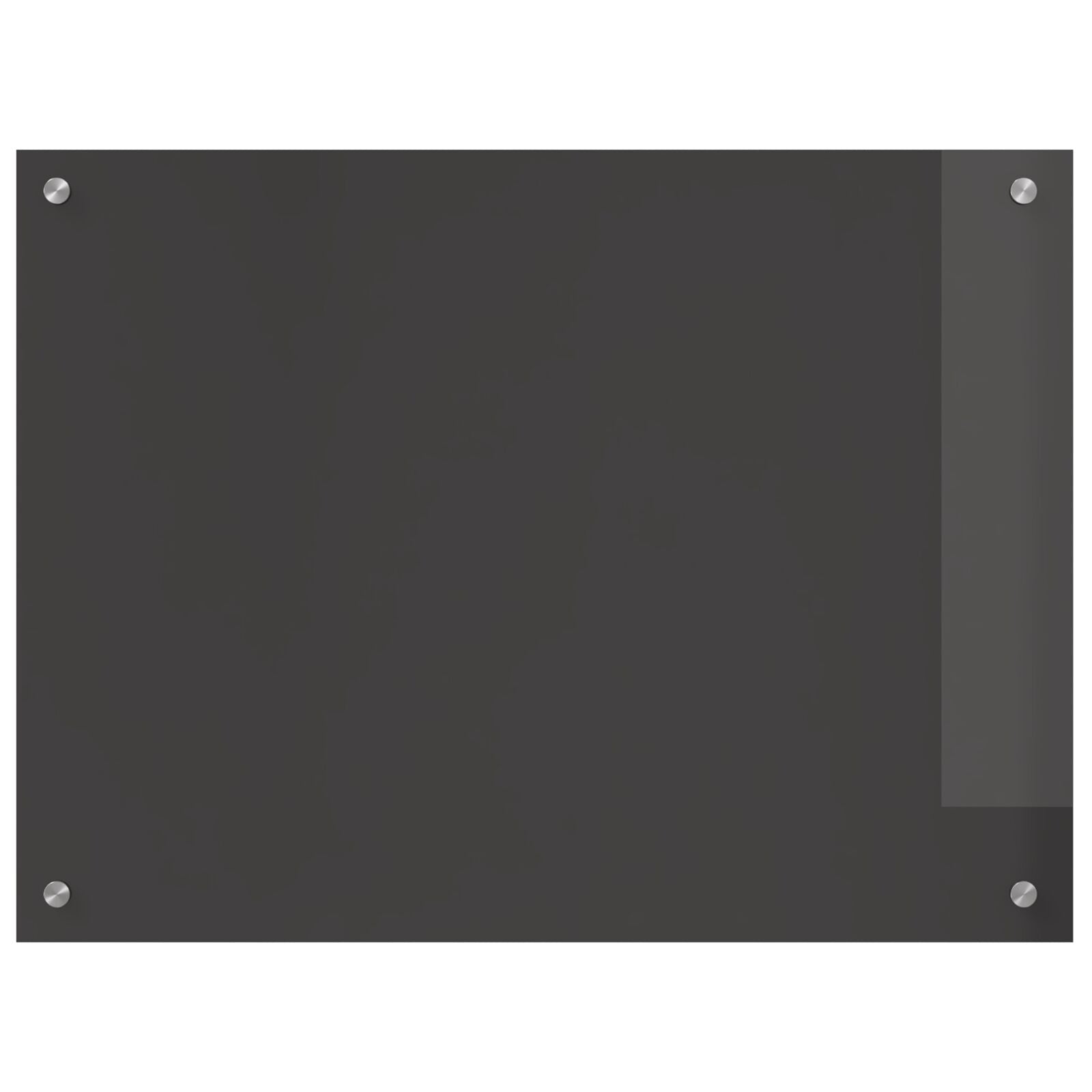 Kjøkken Backsplash i Mørk Grå - 80x60x0.6 cm Herdet Glass