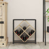 Vinreoler Sonoma eik, Svart Sponplate, Metall Medium