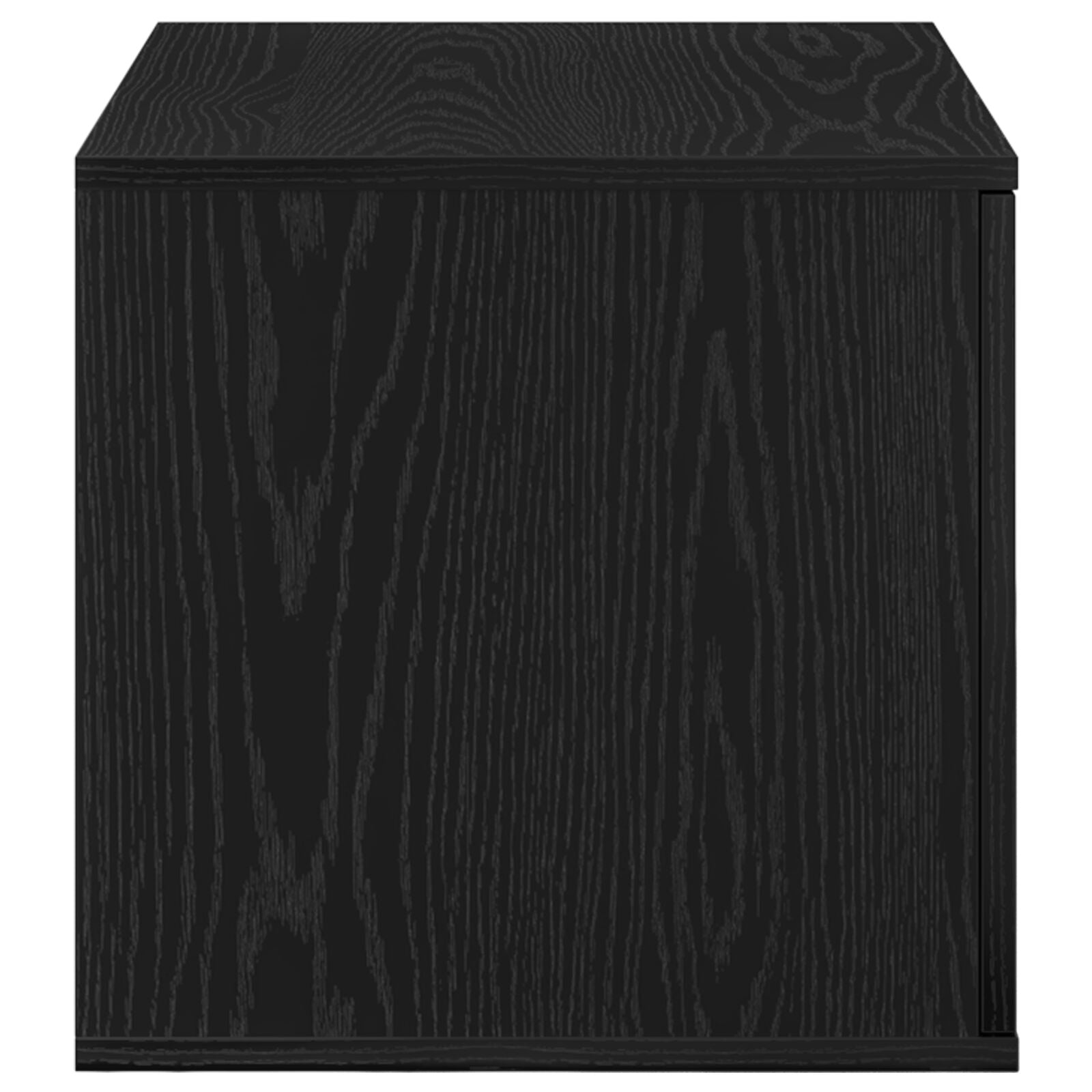 Garderobeskap Svart 118x41x40 cm Laget av tre