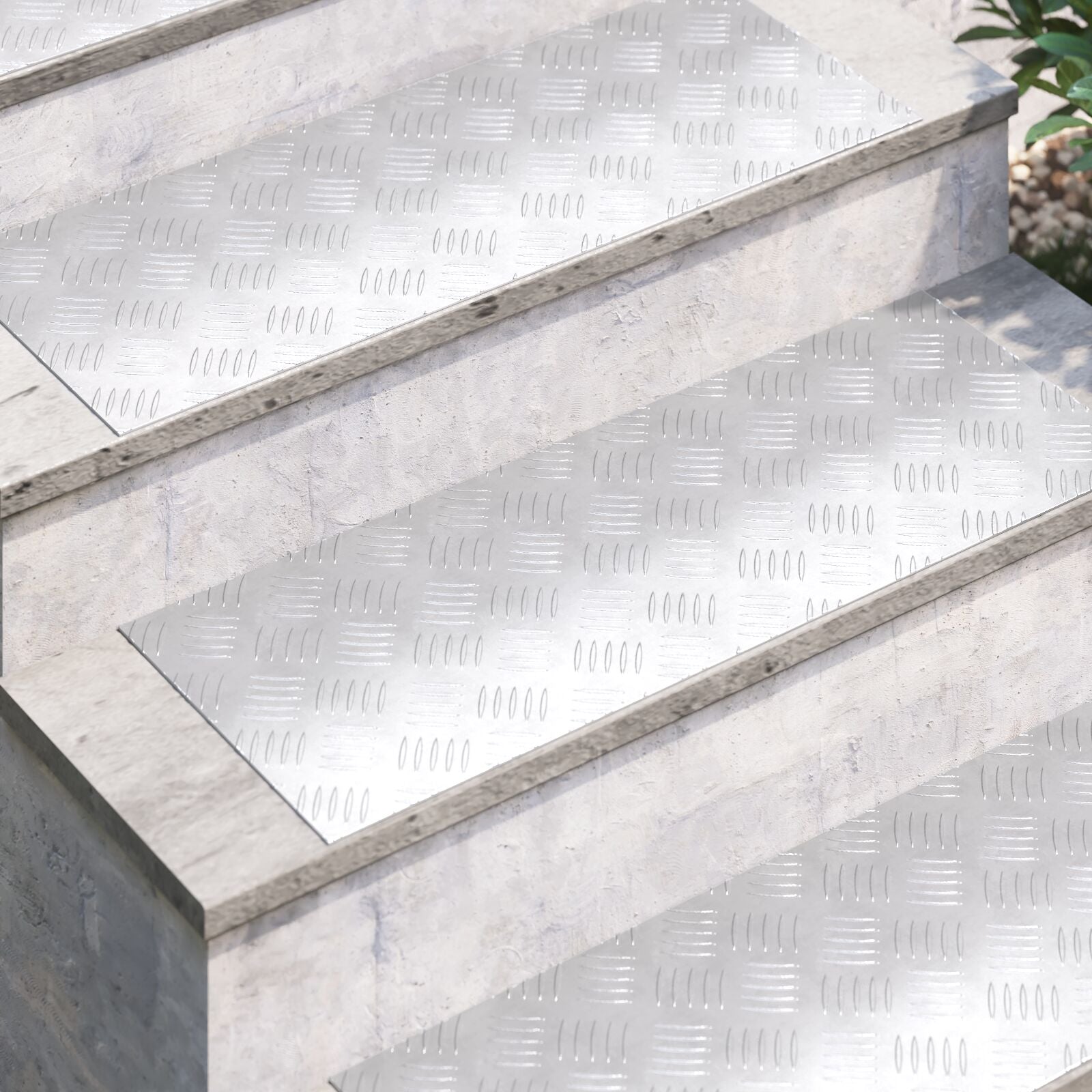 Aluminium Rutsjebaner 2 stk Anti-Sklisikker 80x30 cm