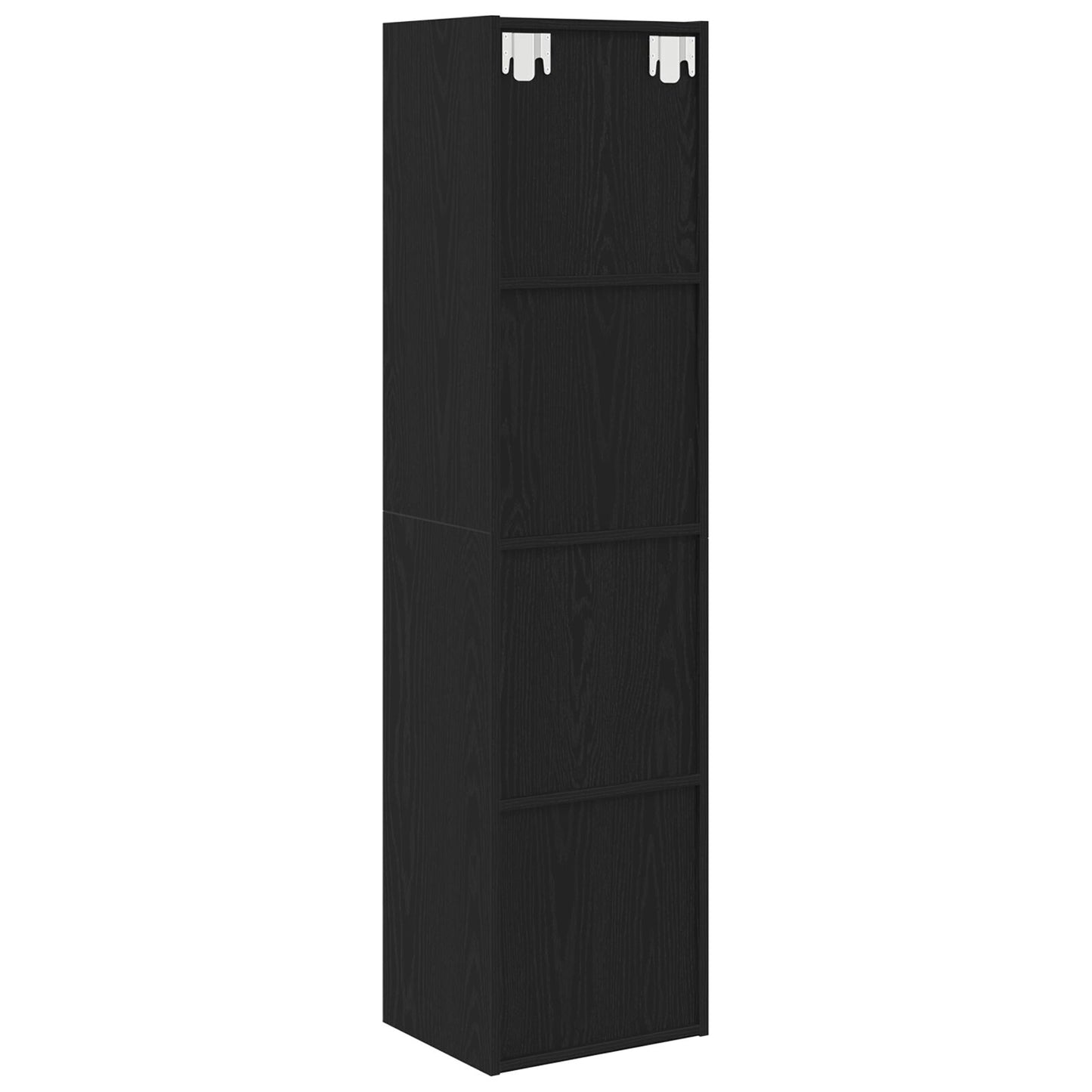 Bokhylle svart eik 36x30x143 cm konstruert tre